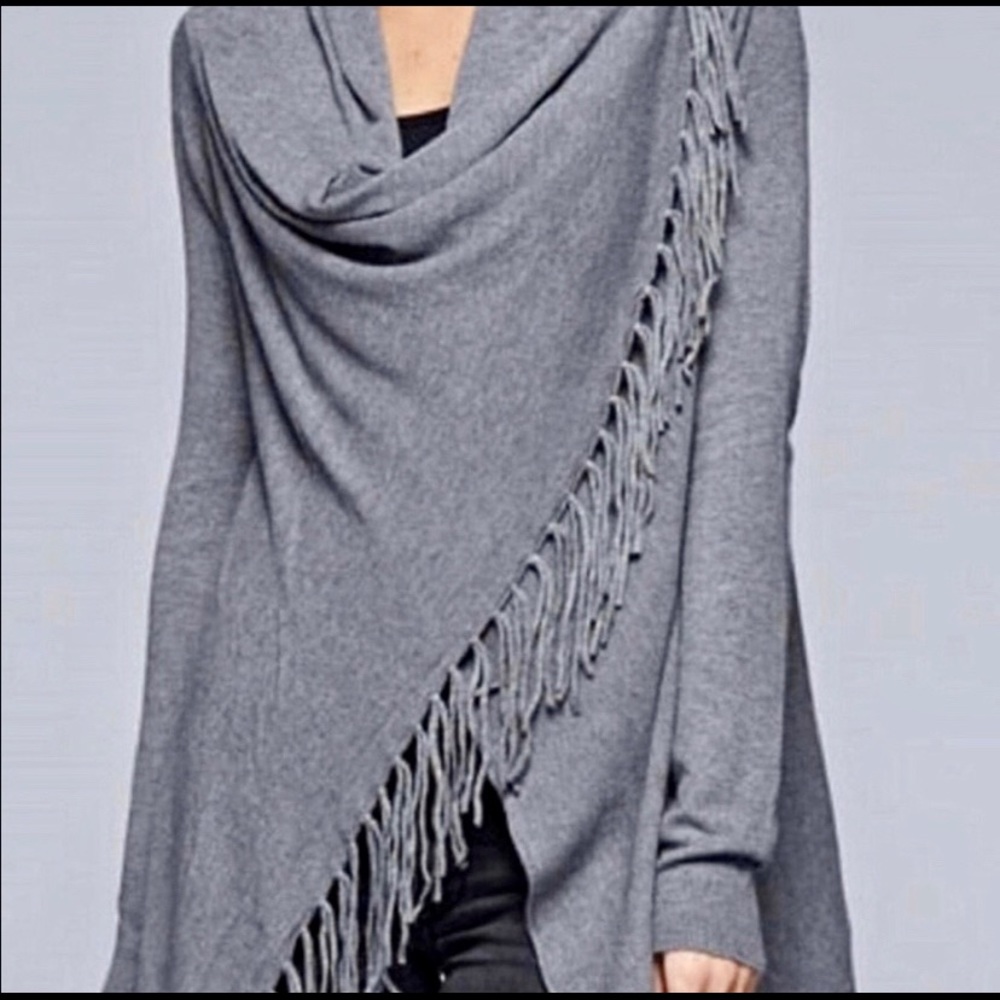 Lovestitch Fringe Wrap Sweater